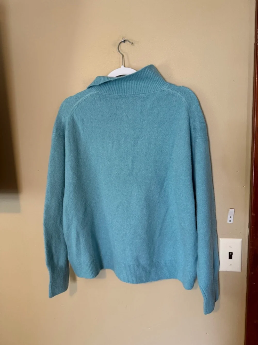 J. Crew Wool and Alpaca Half-Zip Funnel Neck Sweater NEW - Picture 5 of 8